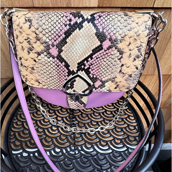 NWT! Kate ♠️ RARE!! SALE!!!!! Robyn Exotic Crossbody Saddle Bag - Picture 2 of 11